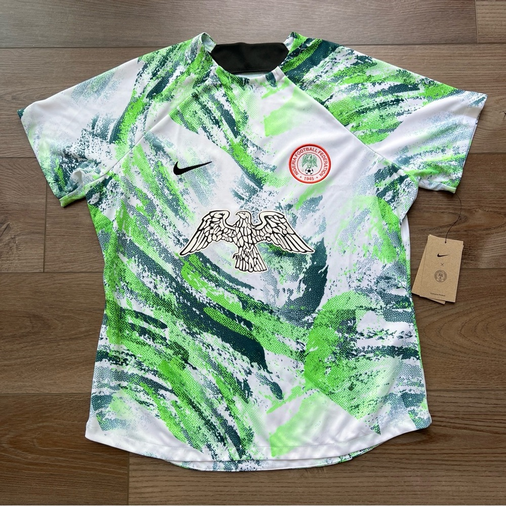 Womens Nike Nigeria National Team Football Soccer Jersey Green 2023